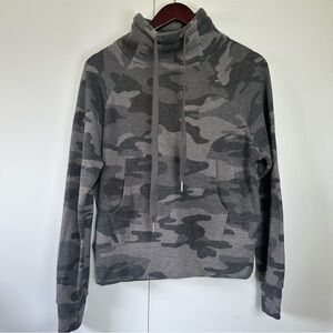 Evereve Camo Funnel-neck Sweatshirt